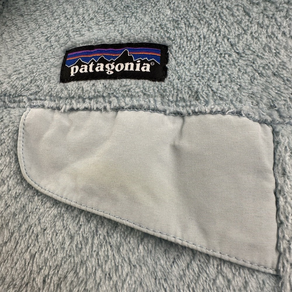 Patagonia Women's Re-Tool Snap T Fleece Pullover Size X-Small XS Polar Tec Blue - Picture 12 of 13
